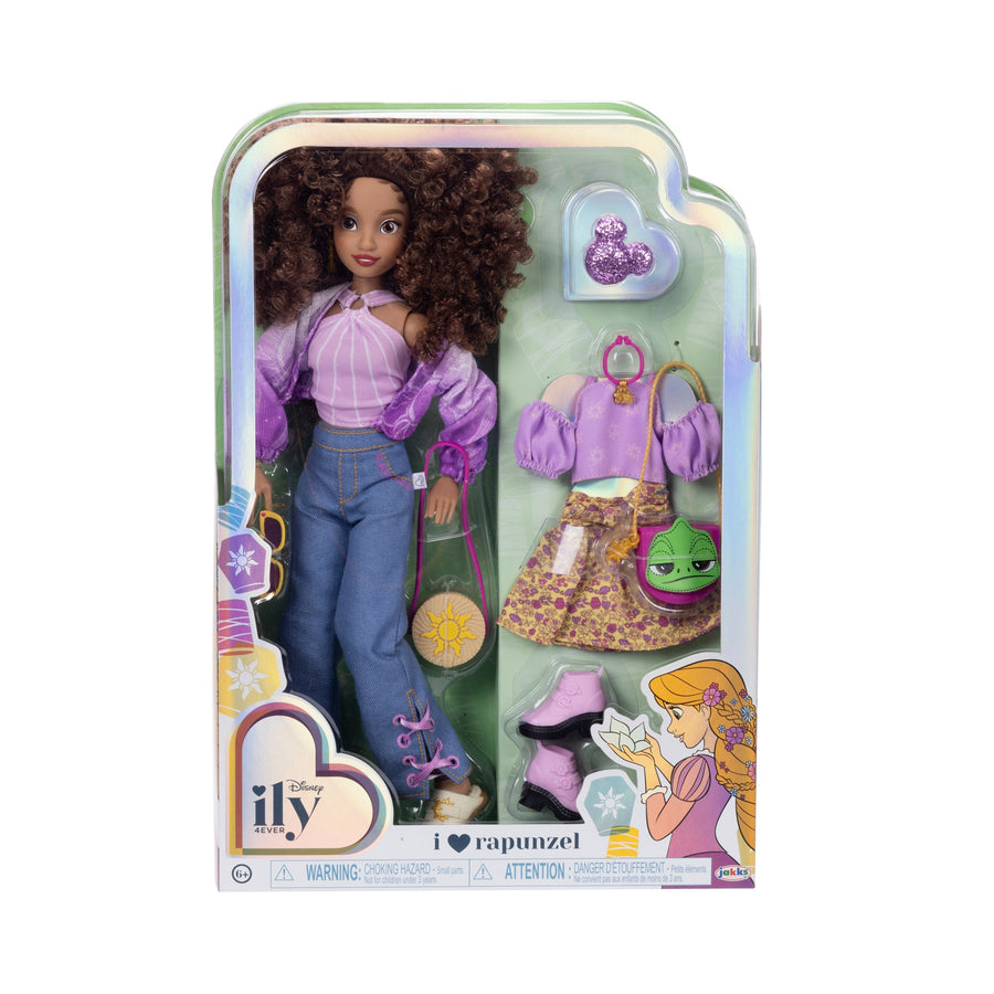 Disney ILY Fashion Doll Rapunzel 11-Inch Modern Disney Princess Doll with Long Hair & Accessories