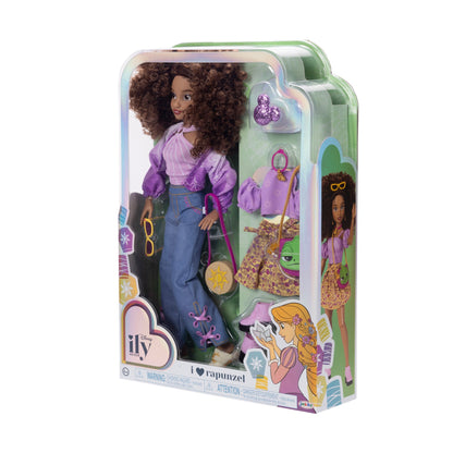 Disney ILY Fashion Doll Rapunzel 11-Inch Modern Disney Princess Doll with Long Hair & Accessories
