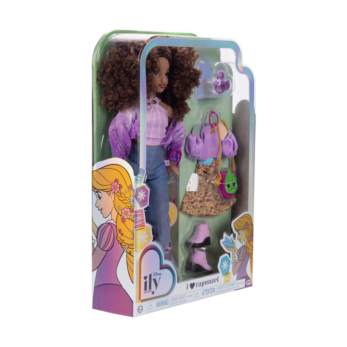 Disney ILY Fashion Doll Rapunzel 11-Inch Modern Disney Princess Doll with Long Hair & Accessories