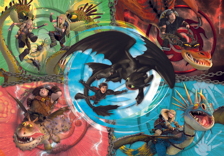 Clementoni 104-Piece Puzzle Dragons Trainer