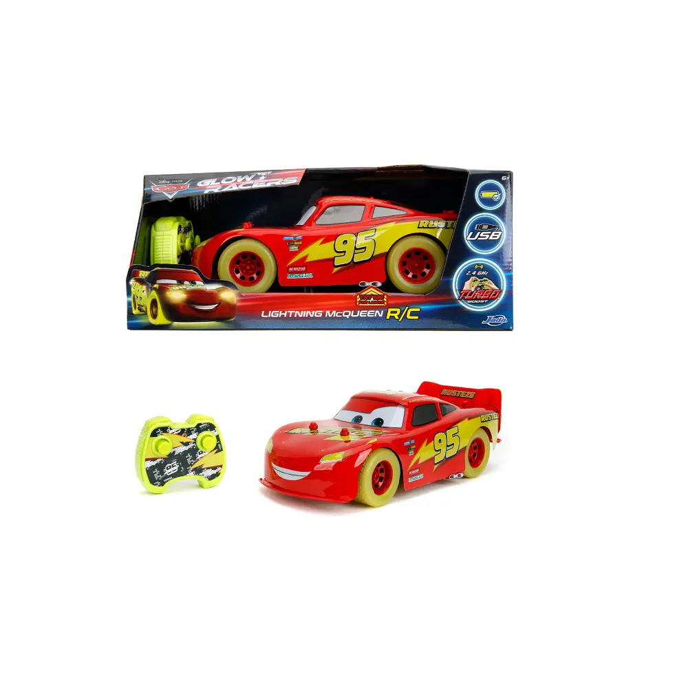 RC Cars Glow Racers Lightning McQueen 1:14