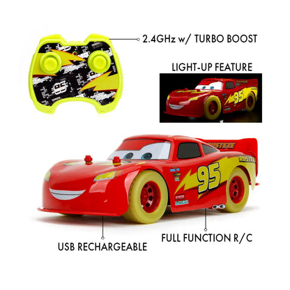 RC Cars Glow Racers Lightning McQueen 1:14