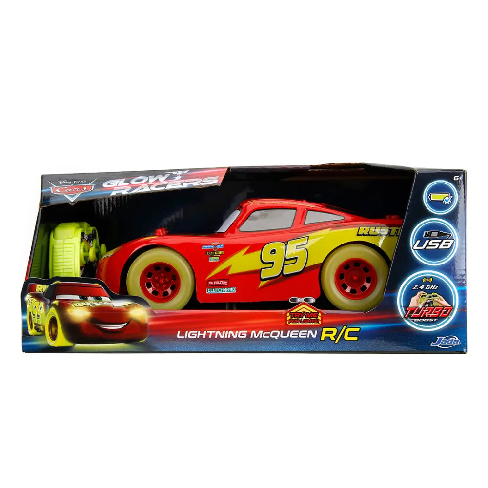 RC Cars Glow Racers Lightning McQueen 1:14