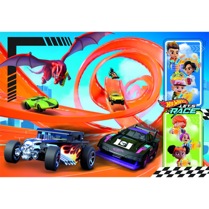 Clementoni Puzzle Hotwheels Loop Race 104-Piece