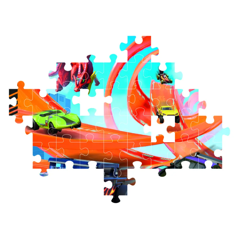 Clementoni Puzzle Hotwheels Loop Race 104-Piece