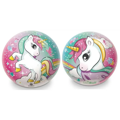 Mondo Eco Friendly Inflatable PVC Ball Unicorn 23cm I 3 Years Plus I Tear Resistant Material Child Friendly Material