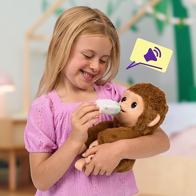 Littlelivepets Mb Monkey Plush Battery-Operated