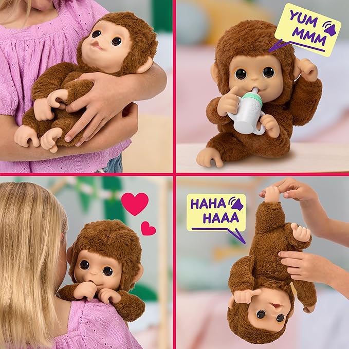 Littlelivepets Mb Monkey Plush Battery-Operated