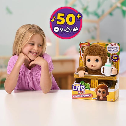 Littlelivepets Mb Monkey Plush Battery-Operated