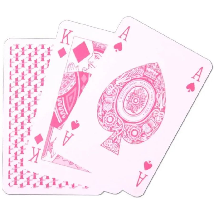 WADDINGTONS NUMBER1 PLAYING CARDS PINK C