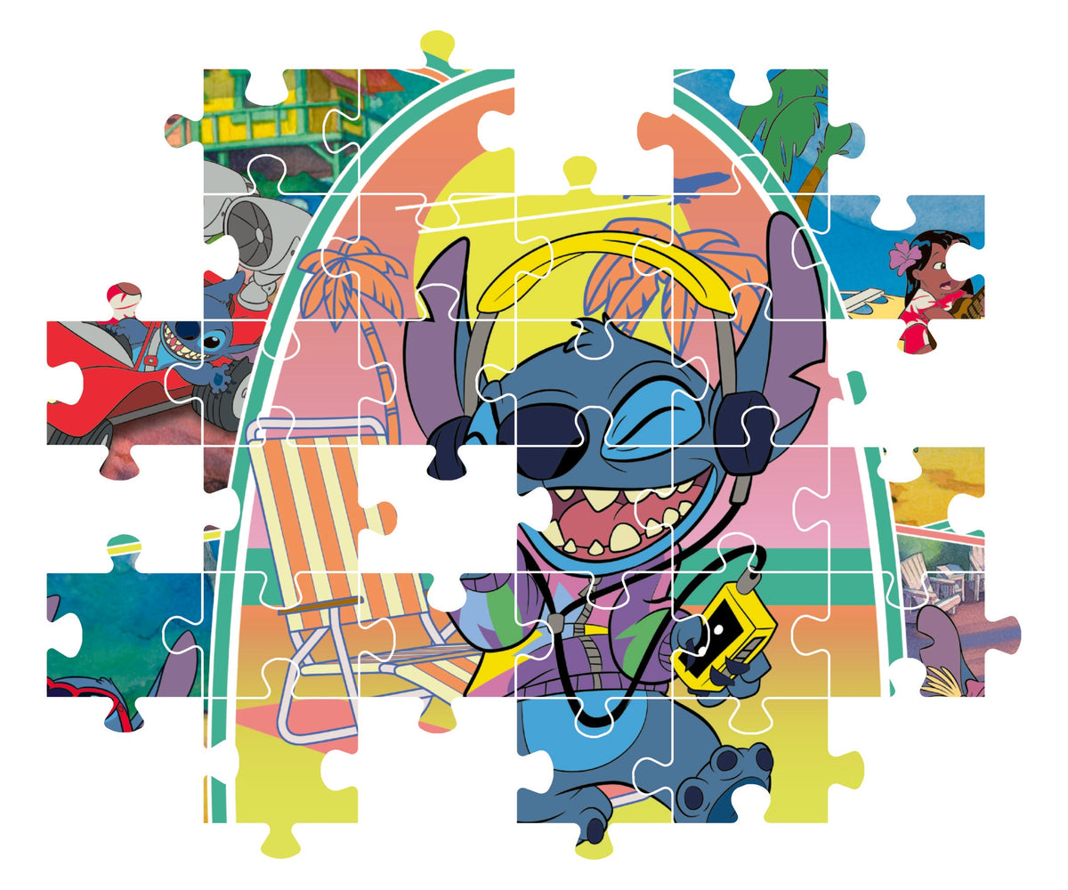 Clementoni Disney Stitch 180-Piece Puzzle for Kids 48.5 x 33.5 cm
