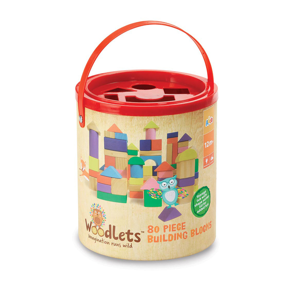 Woodlets Building Blocks 80-pieces