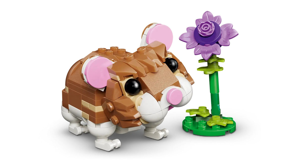 Lego Creator Cute Hamster With A Flower