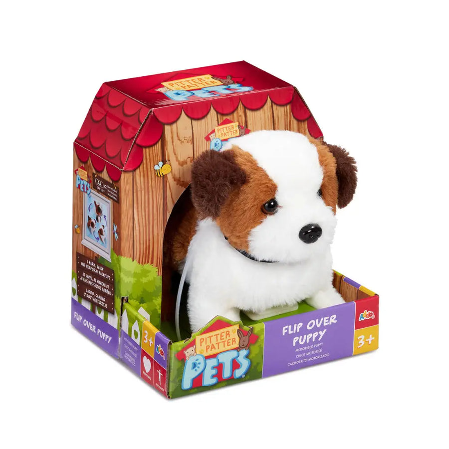 Pitter Patter Pets Flip Over Puppy Battery-Operated