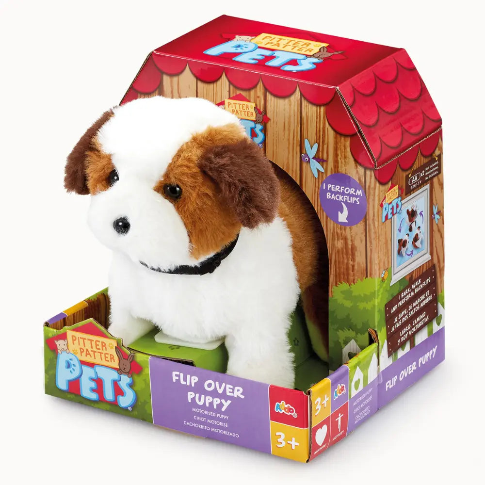 Pitter Patter Pets Flip Over Puppy Battery-Operated