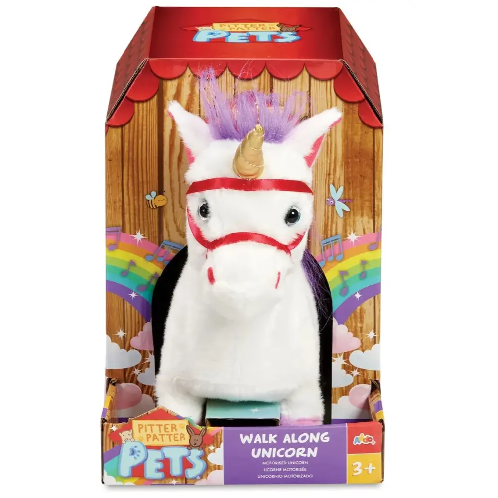 Pitter Patter Pets Walk Along Unicorns Version 2 BatteryOperated