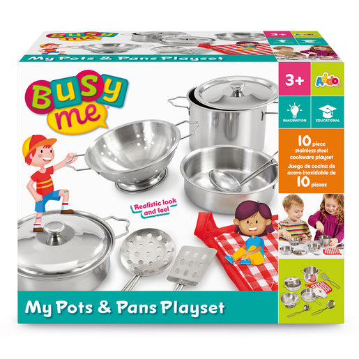 Busy Me Pots & Pans Toy Set