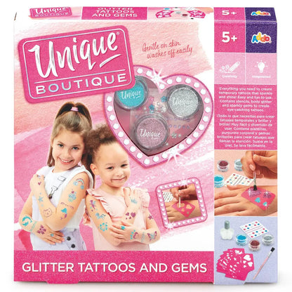 Unique Boutique Glitter Tatoos and Gems