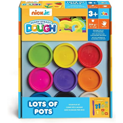 Nickelodeon Dough LotsOf Pots withAccessories 9x56g