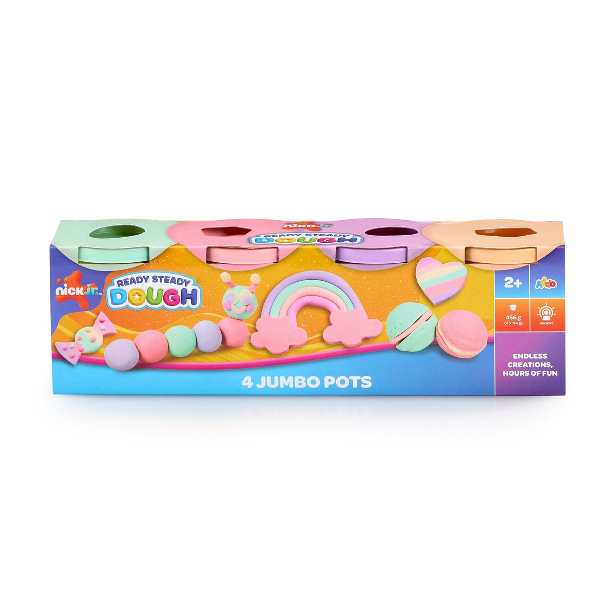 Nickelodeon ReadySteady Dough 4 Jumbo Pots 4x114g
