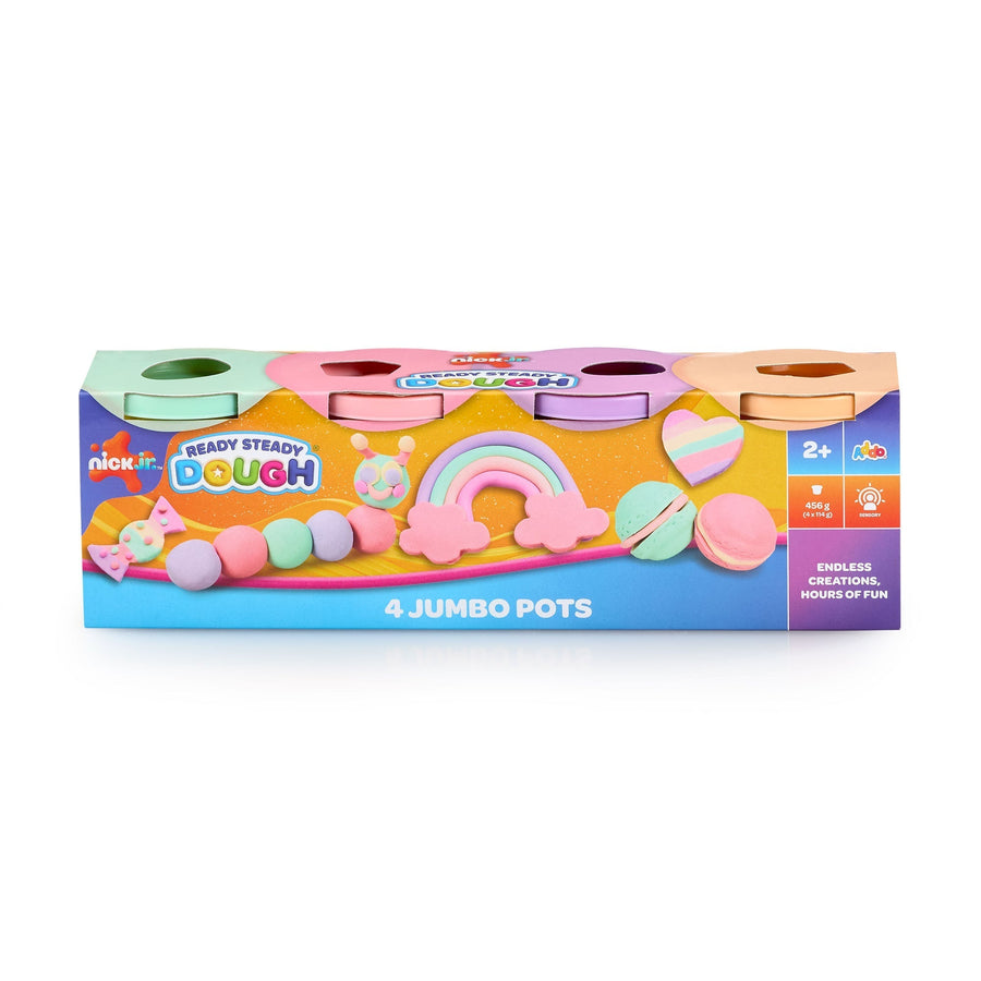 Nickelodeon ReadySteady Dough 4 Jumbo Pots 4x114g
