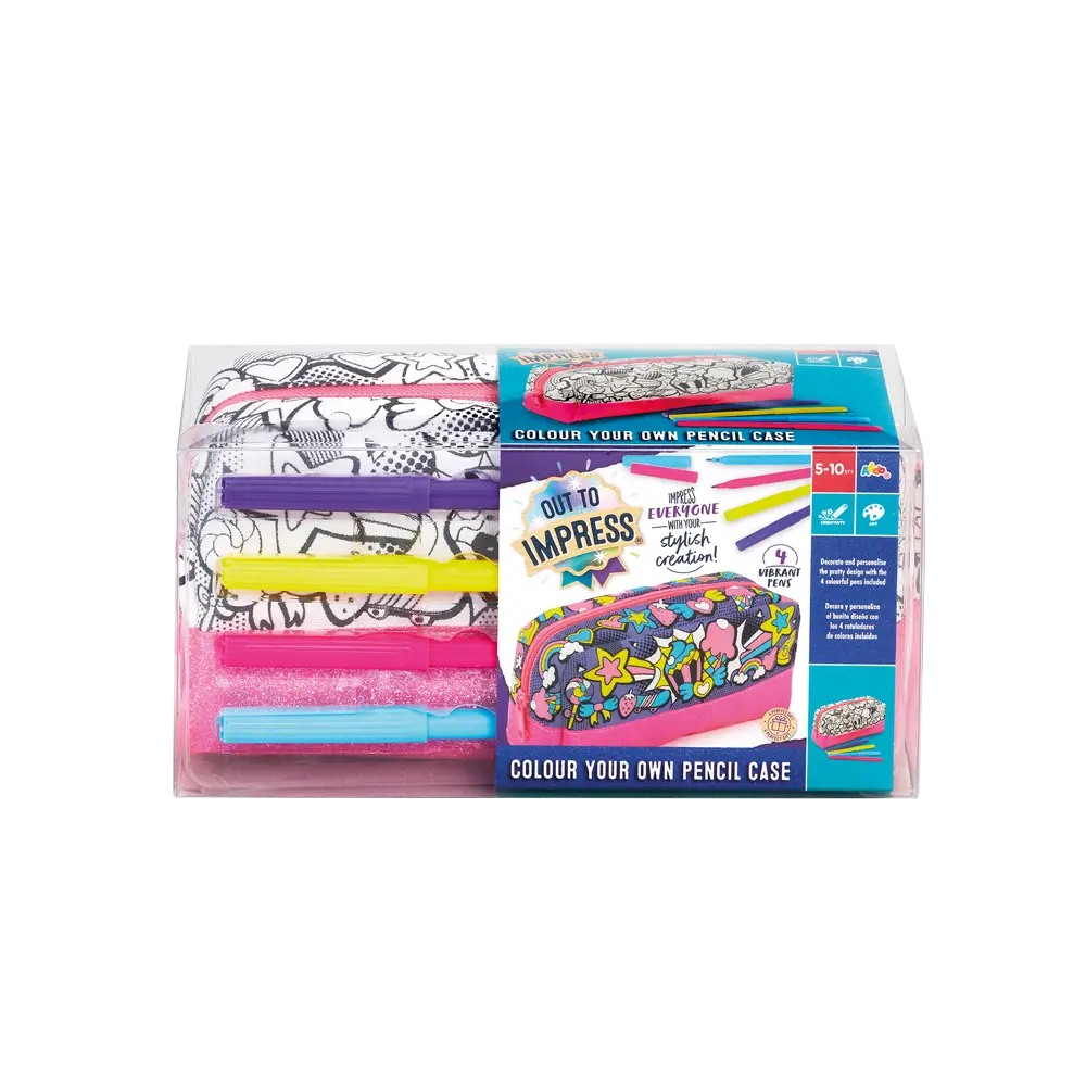 ADDO Out To Impress Colour Your Own Pencil Case