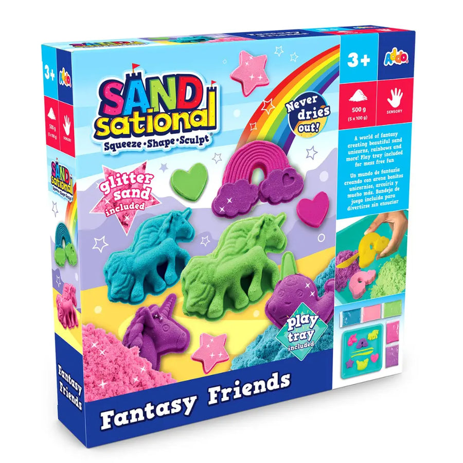 ADDO Sandsational Arts & Crafts Fantasy Friends with Colourful Sand 500g