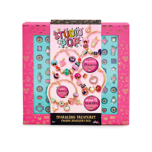 Studio Pop Sparkling Treasures Charm Bracelet Craft Set for Ages 8+