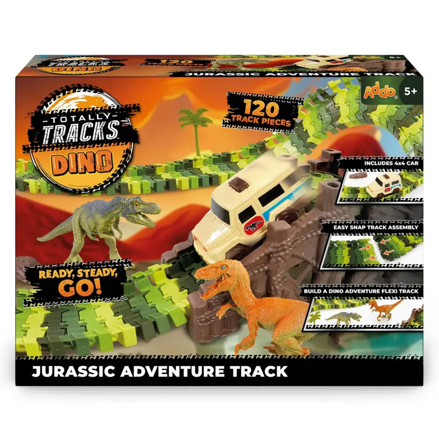 ADDO Totally Track Dino 120-Piece Set Battery-Operated