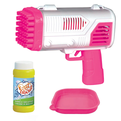 Addo Out and About Xtreme Bubble Blaster Pink - High-Output Motorized Bubble Blower