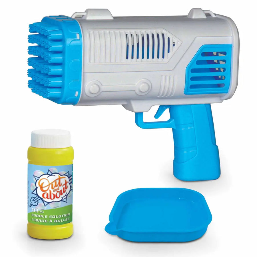 Addo Out and About Bubble X Blaster Blue - High-Output Motorized Bubble Blower