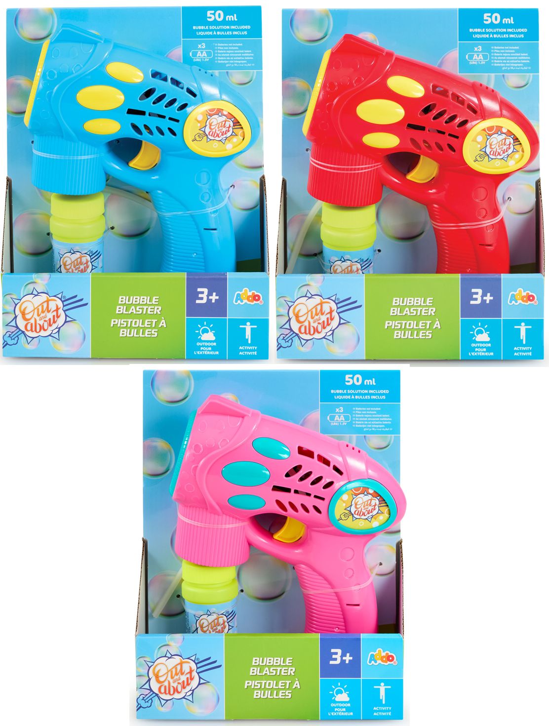 Addo Out and About Bubble Blaster V2 - Automatic Motorized Bubble Blower