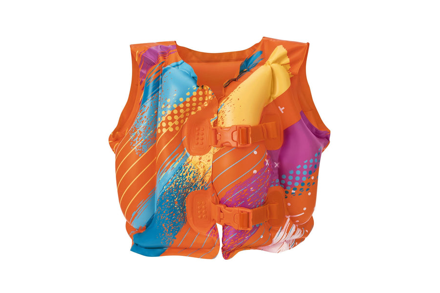 Bestway Kids SwimSafe Colorify ToughLite Vest Inflatable Swim Gear 41x30 cm