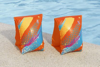 Bestway Inflatable Colorify ToughLite Armbands Kids Swim Gear S/M 25x15cm