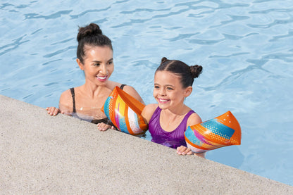 Bestway Colorify ToughLite Armbands L/XL 30x15cm Kids Inflatable Swim Float