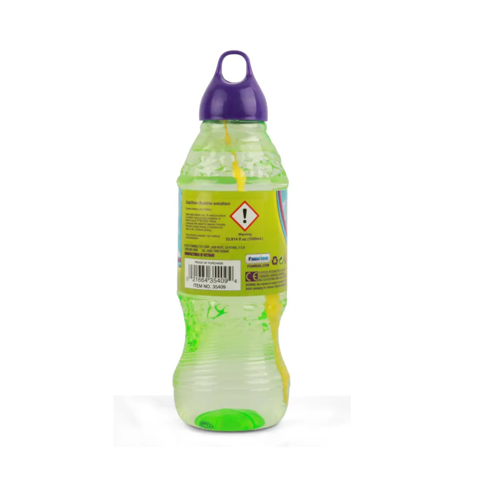 Gazillion Bubbles 1 Liter Premium Bubble Solution Refill - Non-Toxic and Long-Lasting