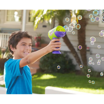 Gazillion Bubbles Mini Hurricane Bubble Toy for Kids with 4oz Solution, Battery-Operated