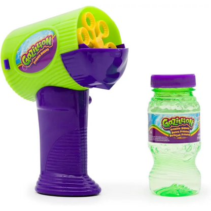 Gazillion Bubbles Mini Hurricane Bubble Toy for Kids with 4oz Solution, Battery-Operated