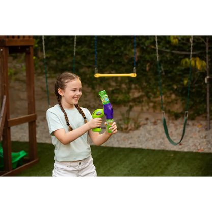 Gazillion Bubbles Bubble Flip - Handheld Continuous Bubble Blaster with 4oz Solution