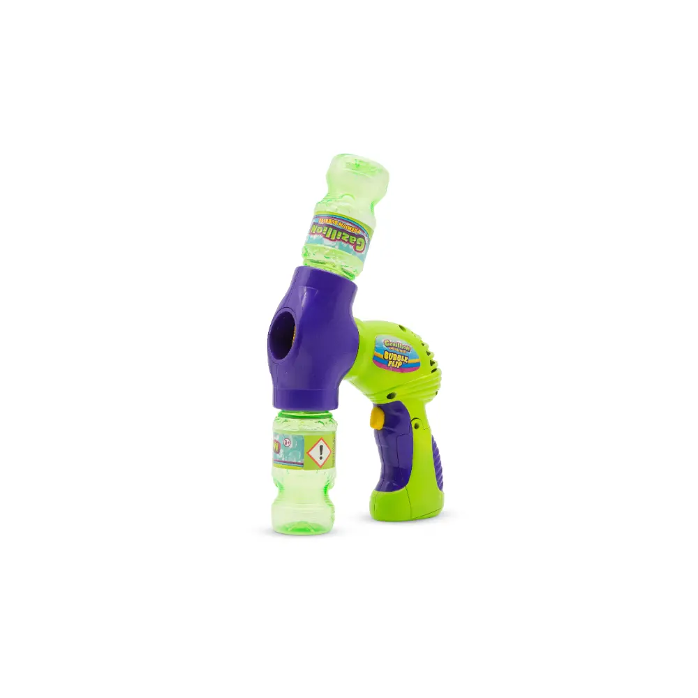 Gazillion Bubbles Bubble Flip - Handheld Continuous Bubble Blaster with 4oz Solution