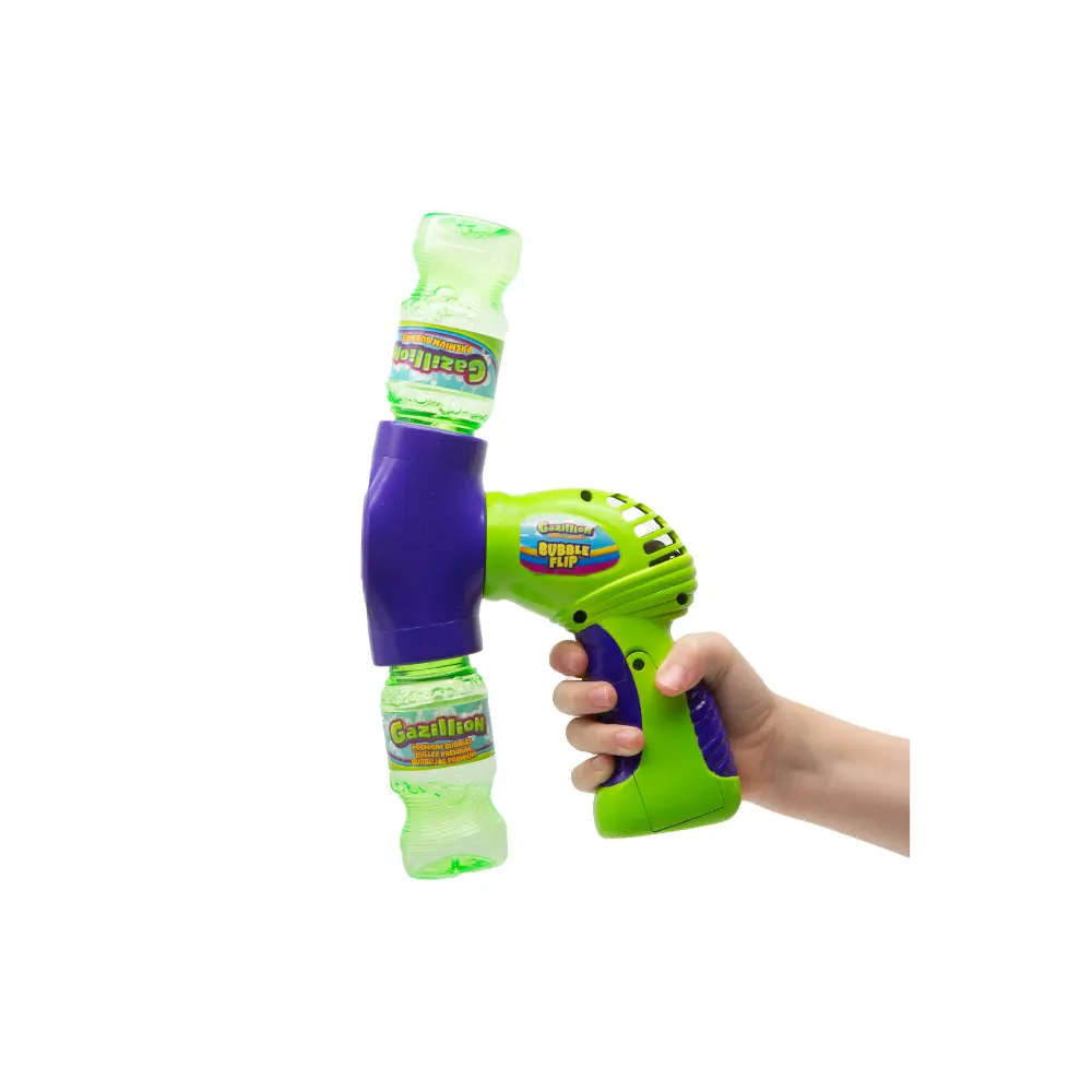 Gazillion Bubbles Bubble Flip - Handheld Continuous Bubble Blaster with 4oz Solution