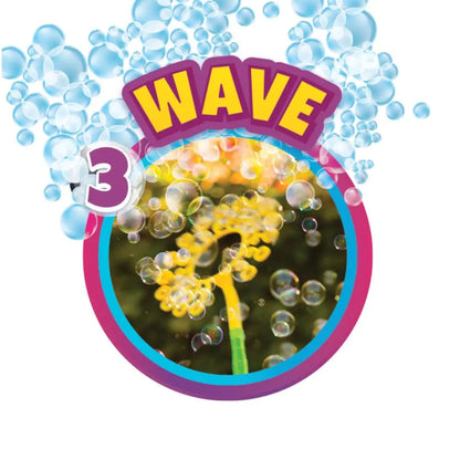 Gazillion Mega-Zillion Bubble Wand Toy for Kids with 2 Bottles 8oz Solution