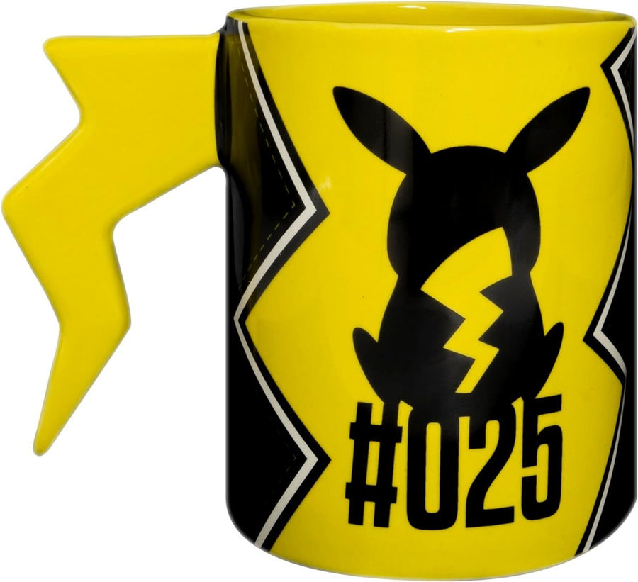 Pokemon Pikachu 3D Lightning Bolt Handle Ceramic Mug 460ml