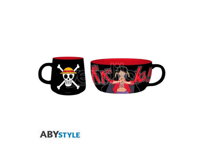 One Piece Luffy Breakfast Set with 850ml Bowl & 380ml Mug