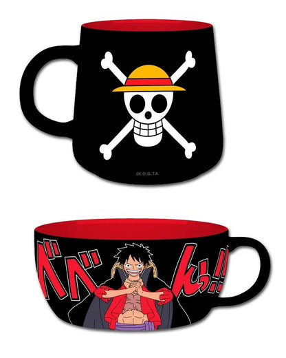 One Piece Luffy Breakfast Set with 850ml Bowl & 380ml Mug
