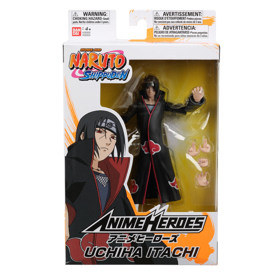 Bandai Anime Heroes Naruto Shippuden Itachi Uchiha Action Figure 6.5 Inch