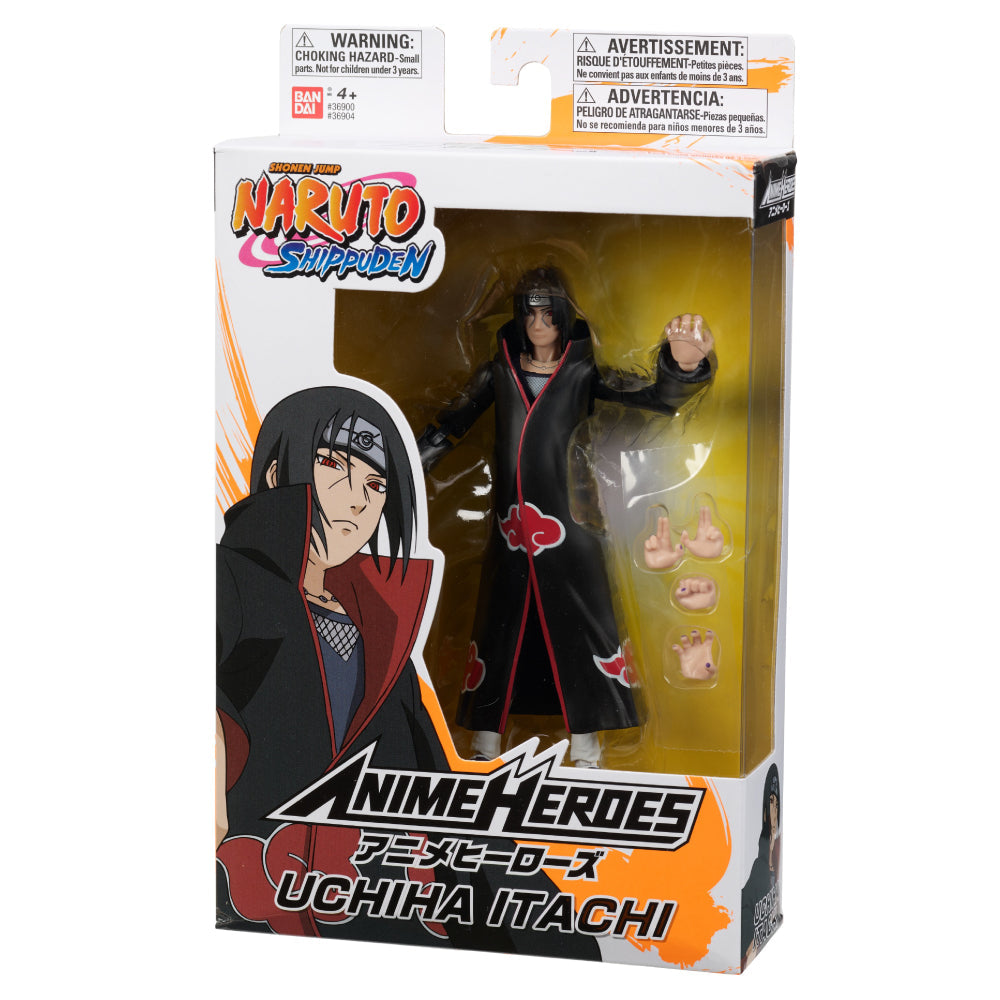 Bandai Anime Heroes Naruto Shippuden Itachi Uchiha Action Figure 6.5 Inch