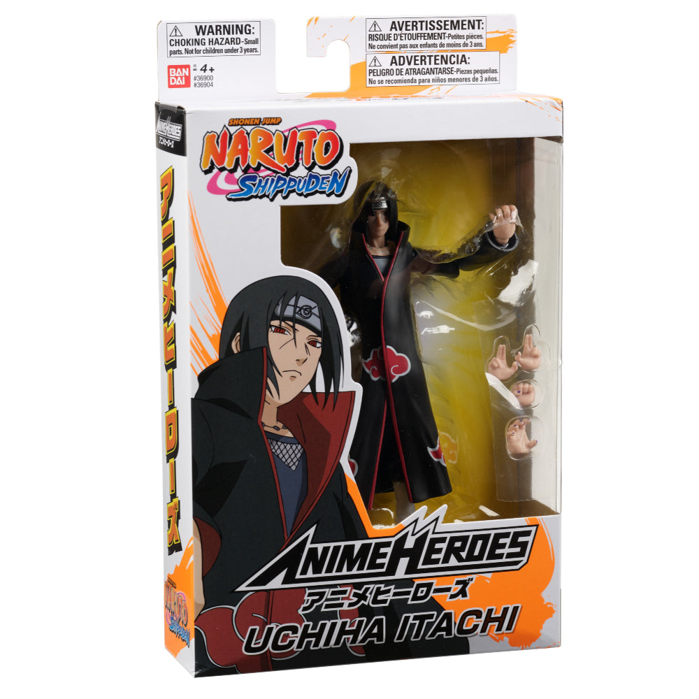 Bandai Anime Heroes Naruto Shippuden Itachi Uchiha Action Figure 6.5 Inch