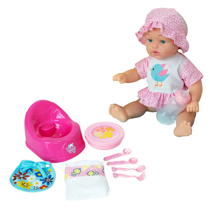 Baby Amoura Drink and Wet Playset Doll 18 Inch