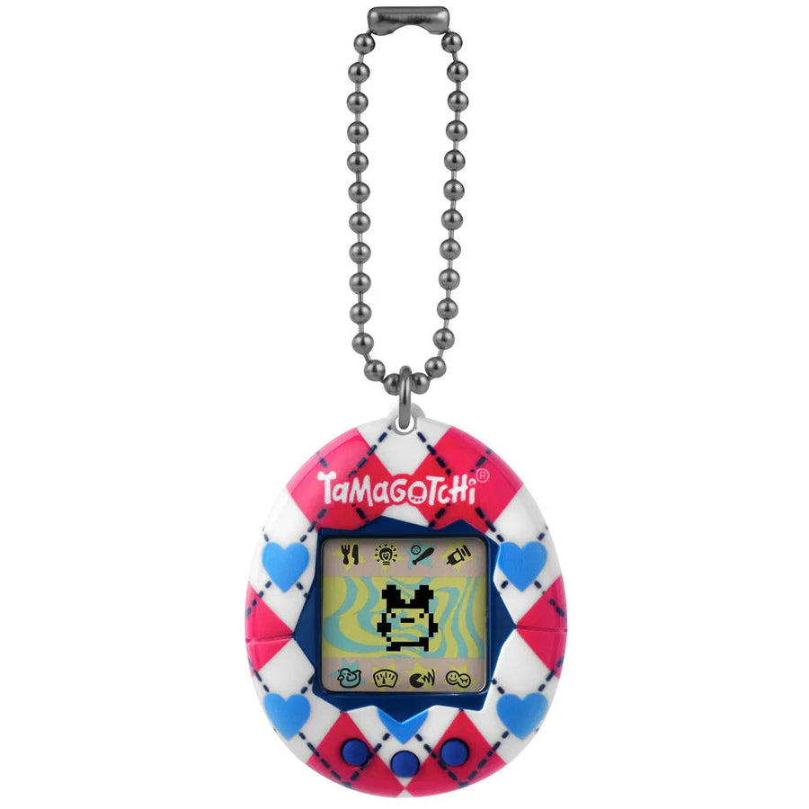 Tamagotchi Original Argyle Heart Digital Toy Classic Gen 2 Game Battery-Operated